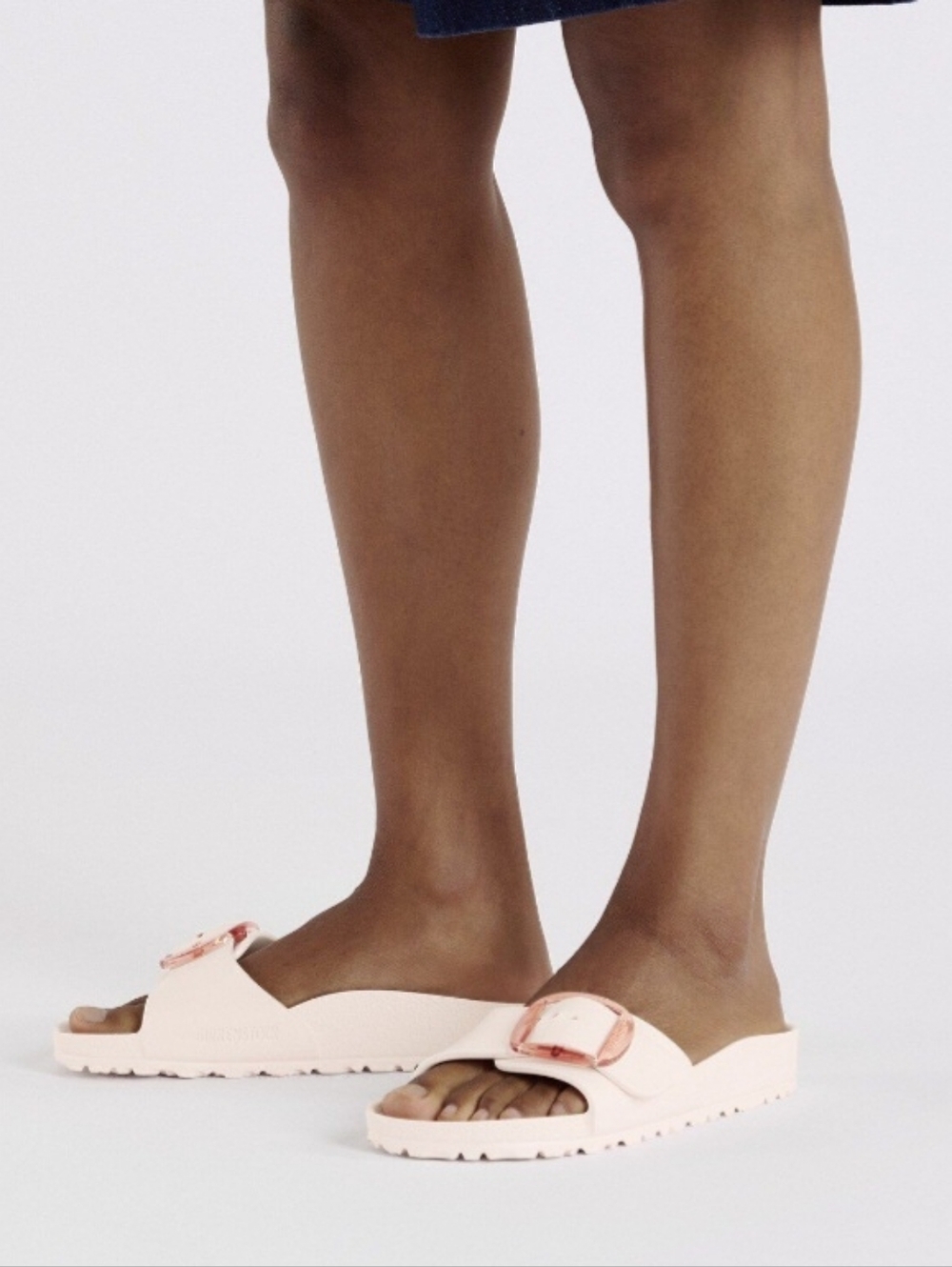 Birkenstock Madrid Big Buckle Light Rose Slide Sandals NWOT Sz 41 - Picture 5 of 10